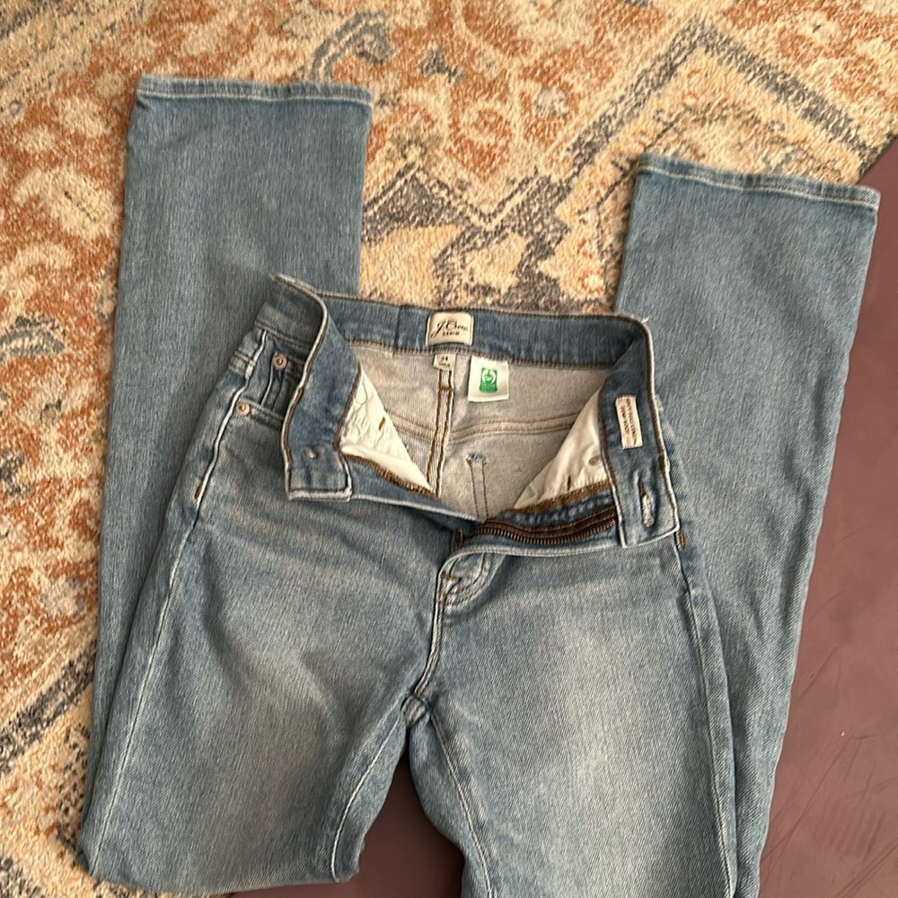J. crew curvy full length denim boot cut jeans size 24